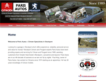 Tablet Screenshot of paris-autos.co.uk
